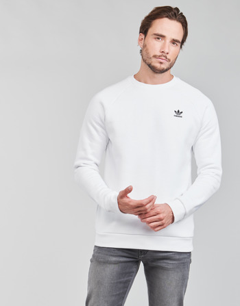 Clothing Men Sweaters adidas Originals ESSENTIAL CREW White
