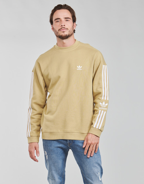 Clothing Men Sweaters adidas Originals LOCK UP CREW Tone / Beige