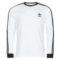 Clothing Long sleeved tee-shirts adidas Originals 3-STRIPES LS T White