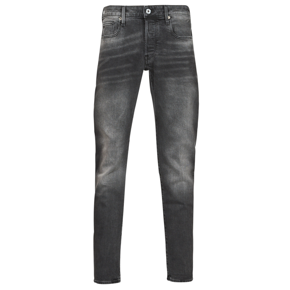 g-star raw  3301 slim  men's skinny jeans in grey