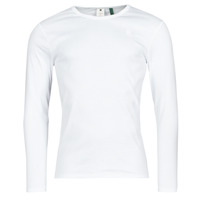 Clothing Men Long sleeved tee-shirts G-Star Raw BASE R T LS 1-PACK White