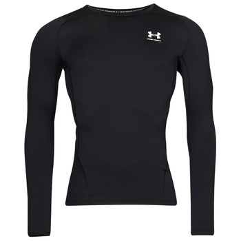 Clothing Men Long sleeved tee-shirts Under Armour UA HG ARMOUR COMP LS Black / White