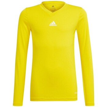 Clothing Boy Short-sleeved t-shirts adidas Originals JR Team Base Tee Yellow
