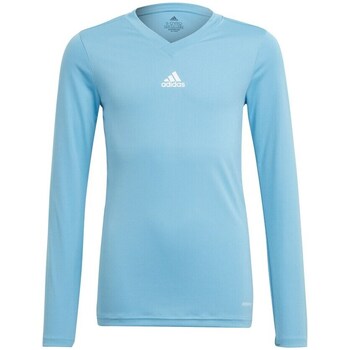 Clothing Boy Short-sleeved t-shirts adidas Originals JR Team Base Tee Blue