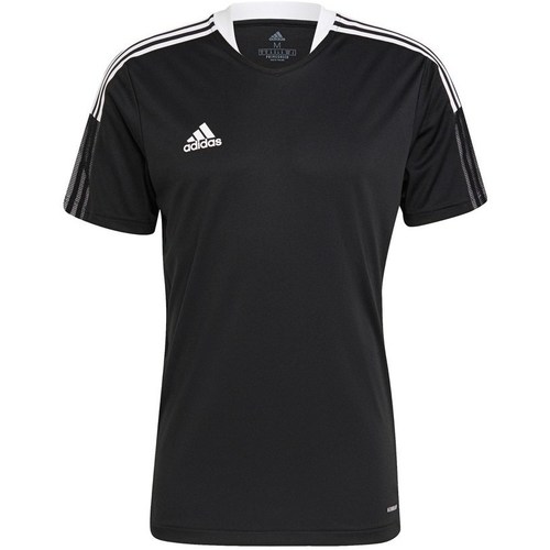 Clothing Men Short-sleeved t-shirts adidas Originals Tiro 21 Training Tshirt Black