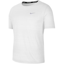Clothing Men Short-sleeved t-shirts Nike Drifit Miler White