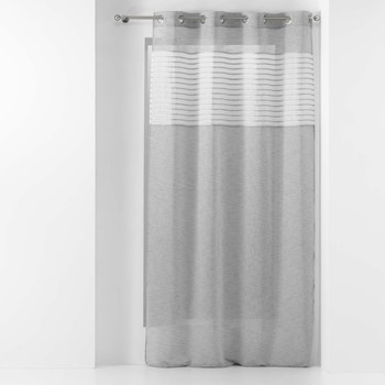 Home Sheer curtains Douceur d intérieur SICILIA Grey