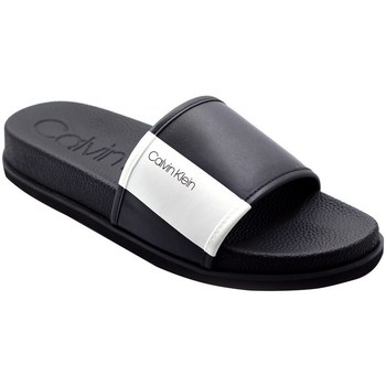 Shoes Men Flip flops Calvin Klein Jeans Mackee Nappa White, Black