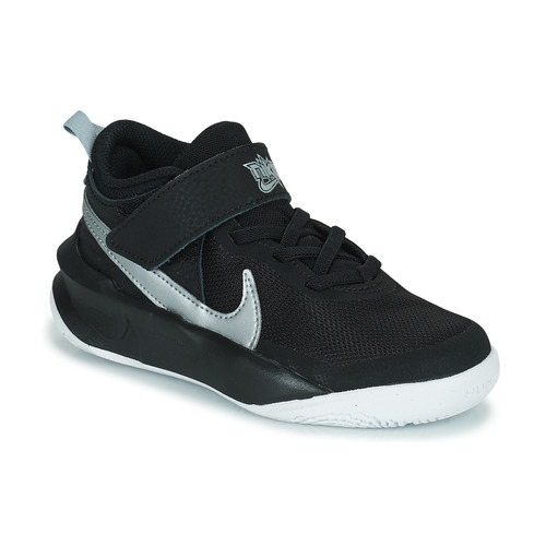 Shoes Children Hi top trainers Nike TEAM HUSTLE D 10 (PS) Black / Silver
