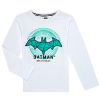 Clothing Boy Long sleeved tee-shirts TEAM HEROES  TEE BATMAN White