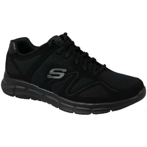 Shoes Men Low top trainers Skechers Satisfaction Black