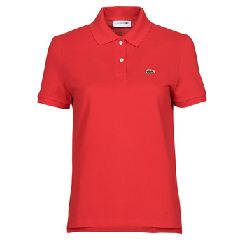 Clothing Women Short-sleeved polo shirts Lacoste POLO REGULAR FIT PF7839 Red