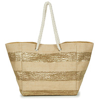 Bags Women Shopping Bags / Baskets Betty London ORSI Beige / Gold