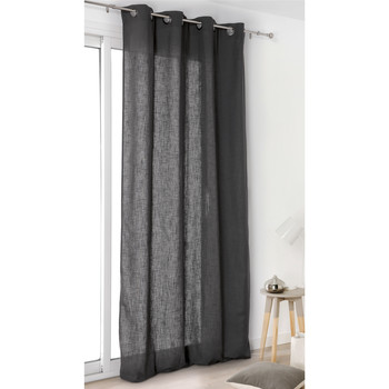 Home Curtains & blinds Linder TOILE ASP.LIN Grey / Dark