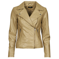 Clothing Women Leather jackets / Imitation leather Only ONLMELISA Beige