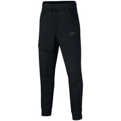Clothing Boy Tracksuit bottoms Nike Sportswear Tech Fleece Black