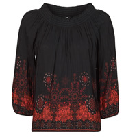 Clothing Women Tops / Blouses Desigual EIRE Black / Red