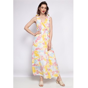 Clothing Women Long Dresses Fashion brands R185-JAUNE Yellow