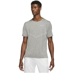 Clothing Men Short-sleeved t-shirts Nike Drifit Rise 365 Grey