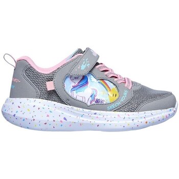 Shoes Girl Low top trainers Skechers GO Run Fast Miss Crafty Grey