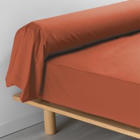Home Pillowcase / bolster Douceur d intérieur PERCALINE Terracotta