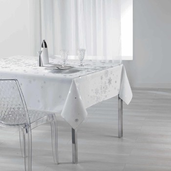 Home Tablecloth Douceur d intérieur CONSTELLATION White