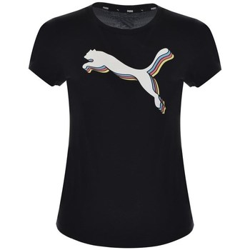 Clothing Women Short-sleeved t-shirts Puma Celebration Graphic Black