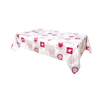 Home Tablecloth Habitable AUDREY - ROUGE - 140X200 CM Red