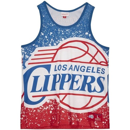 Clothing Men Short-sleeved t-shirts Mitchell And Ness Nba Los Angeles Clippers Tank Top Blue