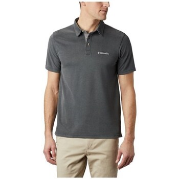 Clothing Men Short-sleeved t-shirts Columbia Nelson Point Polo Graphite