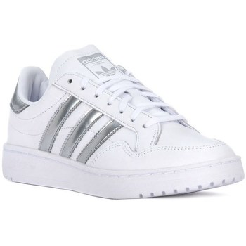 Shoes Women Low top trainers adidas Originals Team Court W Silver, White