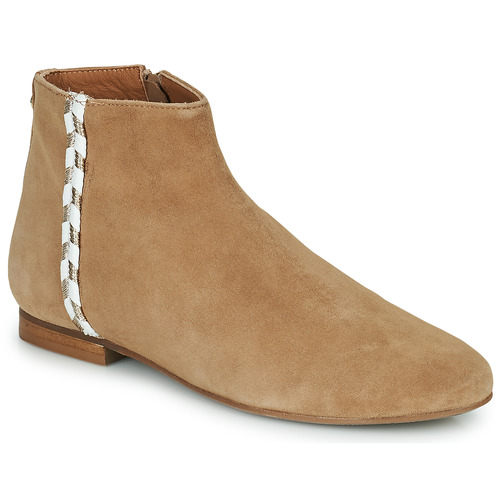 Shoes Women Ankle boots JB Martin LAUSANNE Goat / Velvet / Camel