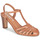 Shoes Women Sandals JB Martin LOYALE Goat / Velvet / Camel