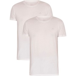 Clothing Men Short-sleeved t-shirts Gant 2 Pack Essentials Lounge T-Shirts white