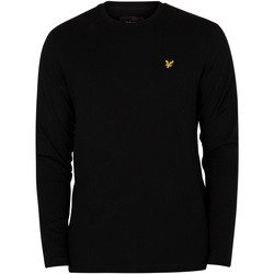 Clothing Men T-shirts & Polo shirts Lyle & Scott Plain Longsleeved T-Shirt black