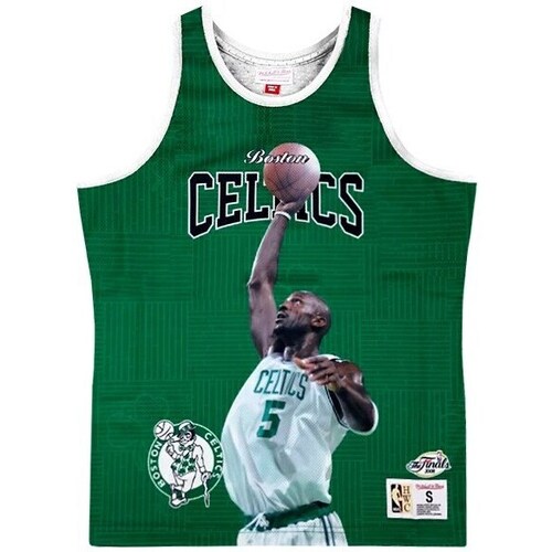Clothing Men Short-sleeved t-shirts Mitchell And Ness Nba Boston Celtics Kevin Garnett Green