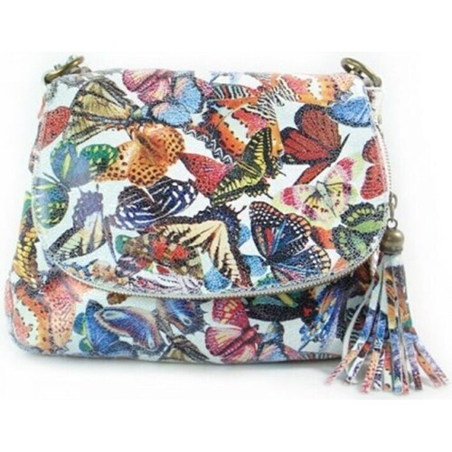Bags Women Handbags Vera Pelle A5 Chlebak Motyle Light blue, Blue, Orange