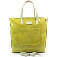 Bags Women Shopping Bags / Baskets Vera Pelle Shopper Bag A4 Yellow
