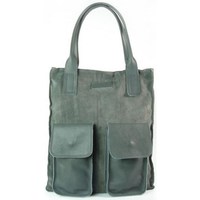 Bags Women Handbags Vera Pelle Xxl A4 Grey