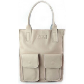 Bags Women Handbags Vera Pelle Xxl A4 Cream