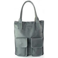 Bags Women Shopping Bags / Baskets Vera Pelle Xxl A4 Grafit Grey