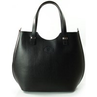Bags Women Handbags Vera Pelle Zarka Shopper Bag A4 Black