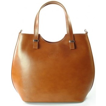 Bags Women Handbags Vera Pelle Zarka Shopper Bag Brown