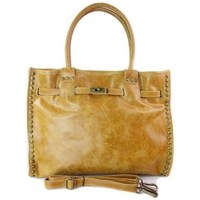 Bags Women Handbags Vera Pelle SB577C Yellow, Honey