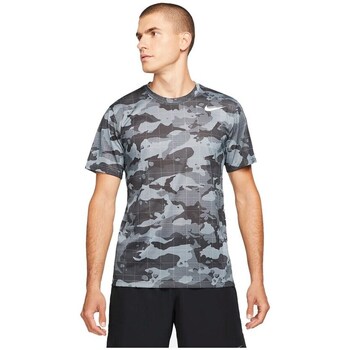 Clothing Men Short-sleeved t-shirts Nike Drifit Camo Grey