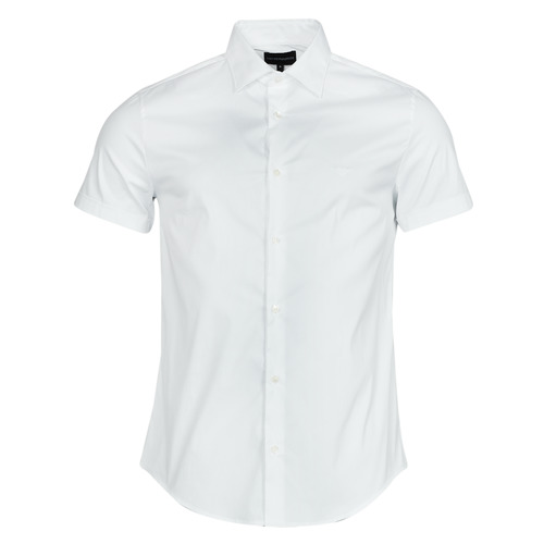 Clothing Men Short-sleeved shirts Emporio Armani 8N1C91 White