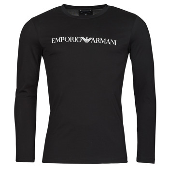 Clothing Men Long sleeved tee-shirts Emporio Armani 8N1TN8 Black