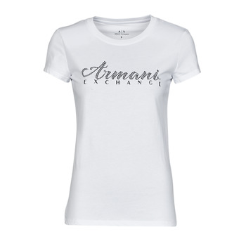 Clothing Women Short-sleeved t-shirts Armani Exchange 8NYT91 White
