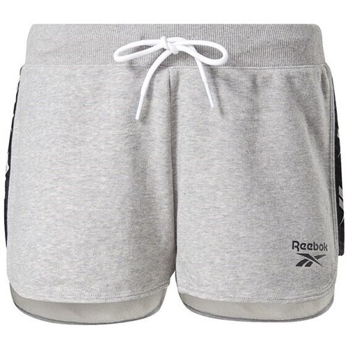 Clothing Women Cropped trousers Reebok Sport TE Tape Pack Short Grey