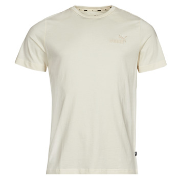 Clothing Men Short-sleeved t-shirts Puma ESS+ EMBROIDERY LOGO TEE White / Broken